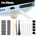 Universal Smartphone Speaker Port Dust Cleaner Kit - Compatible with iPhone Samsung  and More  ourlum.com 66x IOS Set  