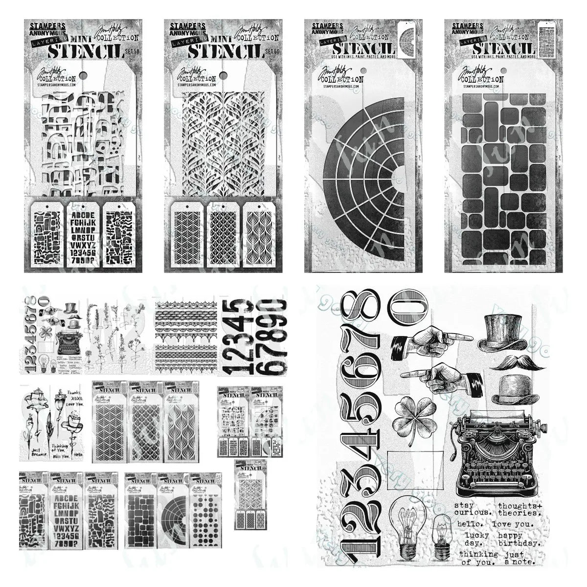 Layered Floral Alphabet Stencils and Cutting Dies for DIY Scrapbooking and Card Making