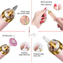 5 in 1 Electric Nail Polish Drill Machine With Light Portable Mini Electric Manicure Art Pen Tools For Gel Remover