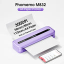 Phomemo M832 Thermal Printer A4 Bluetooth Portable Wireless Inkless Printer