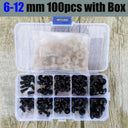 Black Plastic Safety Eyes Set for Amigurumi Crafts and Toys  ourlum.com 6-12mm 100pcs box  