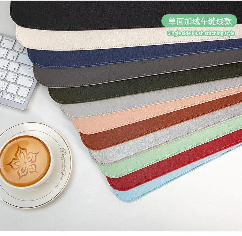 Premium Waterproof PU Leather Suede Gaming Mouse Pad for Desk - Large Non-slip Desk Mat for Gaming and Office Use  ourlum.com   
