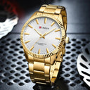 CURREN Men's Elegant Stainless Steel Business Watch Luxury Timepiece