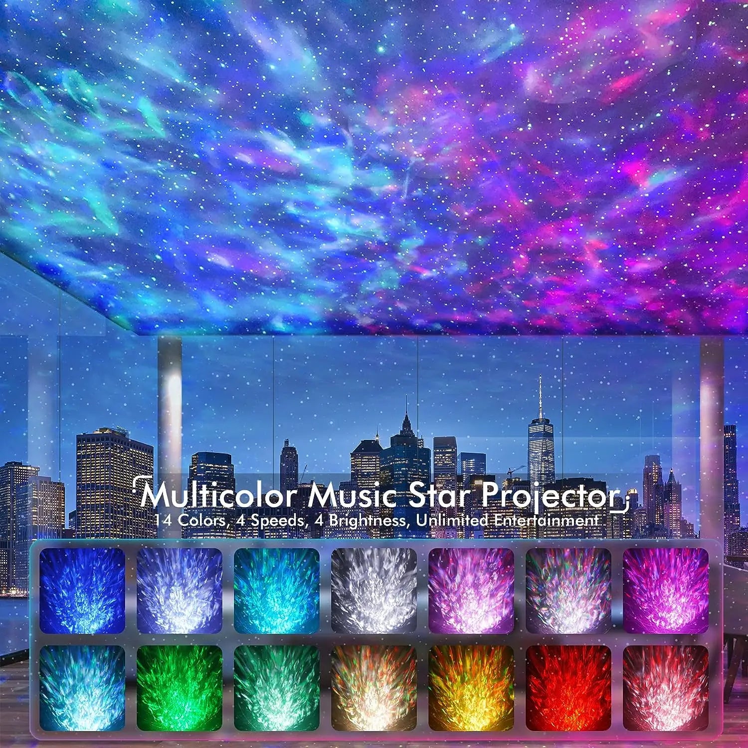 Dazzling Dino Egg Nebula Star Projector with Music Speaker and Remote Control for Kids Bedroom Home  ourlum.com   