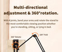 Tablet Holder for Bed with 90cm Metal Arm 360 Rotating Stand