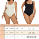 GUUDIA Seamless Tummy Control Bodysuit with Open Crotch for Effortless Shaping