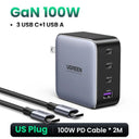 UGREEN GaN Charger: Ultimate Fast Charging Hub  ourlum.com US 2M 100W Cable CHINA 