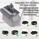 Battery Converter Adapter For Makita Dewalt Milwaukee Ryobi 18V To Dyson V6 V7 V8 Vacuum