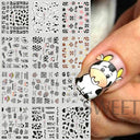 Winter Hedgehog Nail Art Stickers for Charming Nails