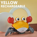 Induction Escape Crab: Interactive Musical Pet Toy for Kids  ourlum.com Rechargeable-Yellow  