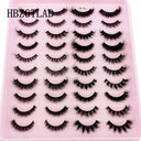 5-14Pairs Fluffy Lashes 10-25mm 3D Mink Lashes Long Thick Natural False Eyelashes Wholesale Lashes Vendors Makeup Mink Eyelashes  ourlum.com 20 pairs HD-A11  