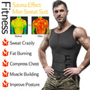 Men Body Shaper Waist Trainer Girdle Sweat Vest Tank Top