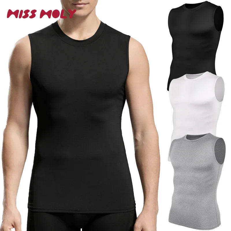 Men's Compression Tank Top for Tummy Control & Slimming Body Shaping Fitness