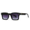 Trendy UV400 Square Rivet Gradient Sunglasses for Men Women