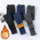 Cozy Winter Thermal Skinny Jeans Stay Warm and Stylish