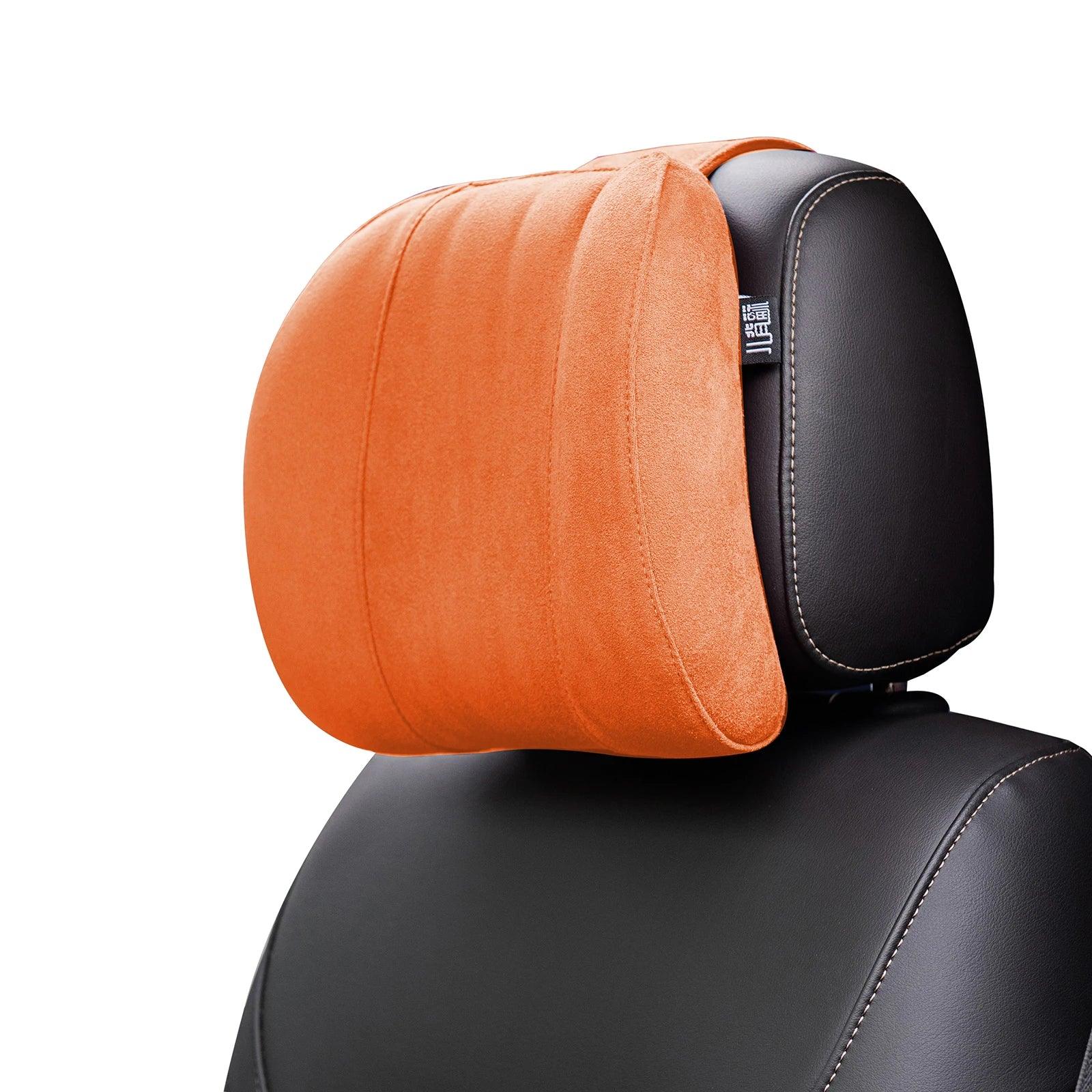 Elevate Your Drive with the Luxe Forbell Car Neck Pillow  ourlum.com Orange CN 