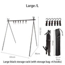 Portable Folding Tripod Rack for Outdoor Camping Gear