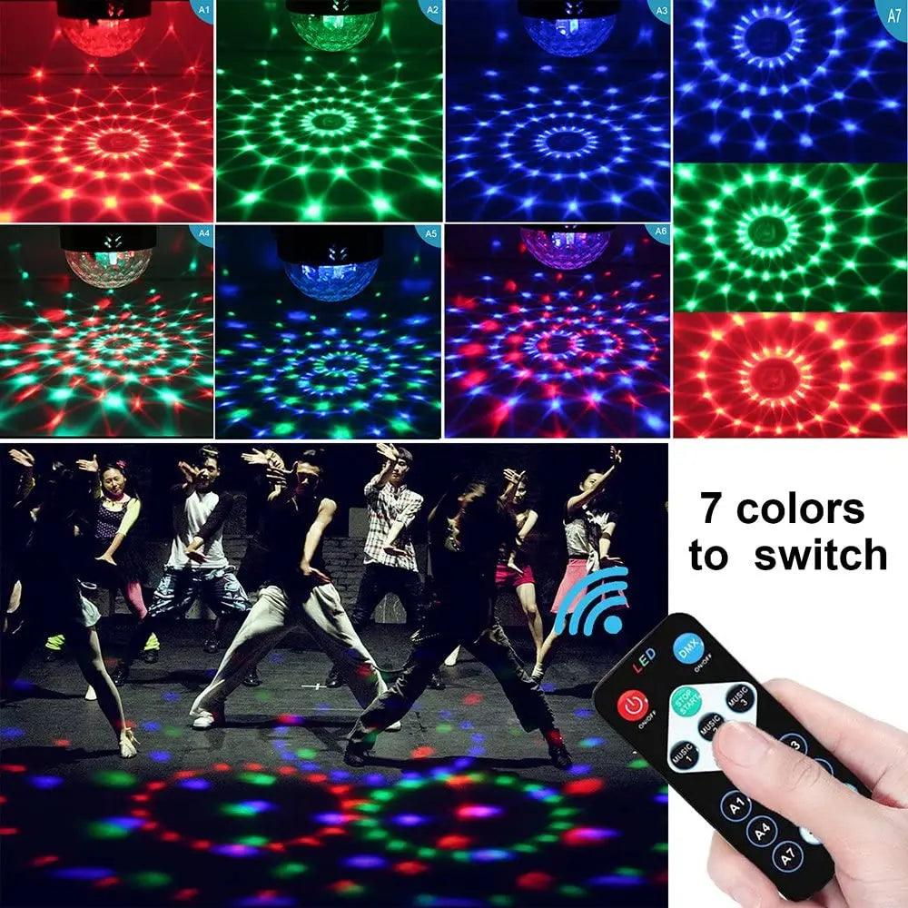 LED RGB Disco Party Light with Sound Activation and Remote Control  ourlum.com   