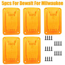 5pcs Tool Holder Dock Wall Mount Storage Rack For Dewalt 14.4V 18V 20V Milwaukee 18V Drill Tools Holder