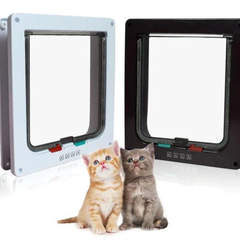 Smart Pet Flap Door with 4-Way Locking System  ourlum.com   