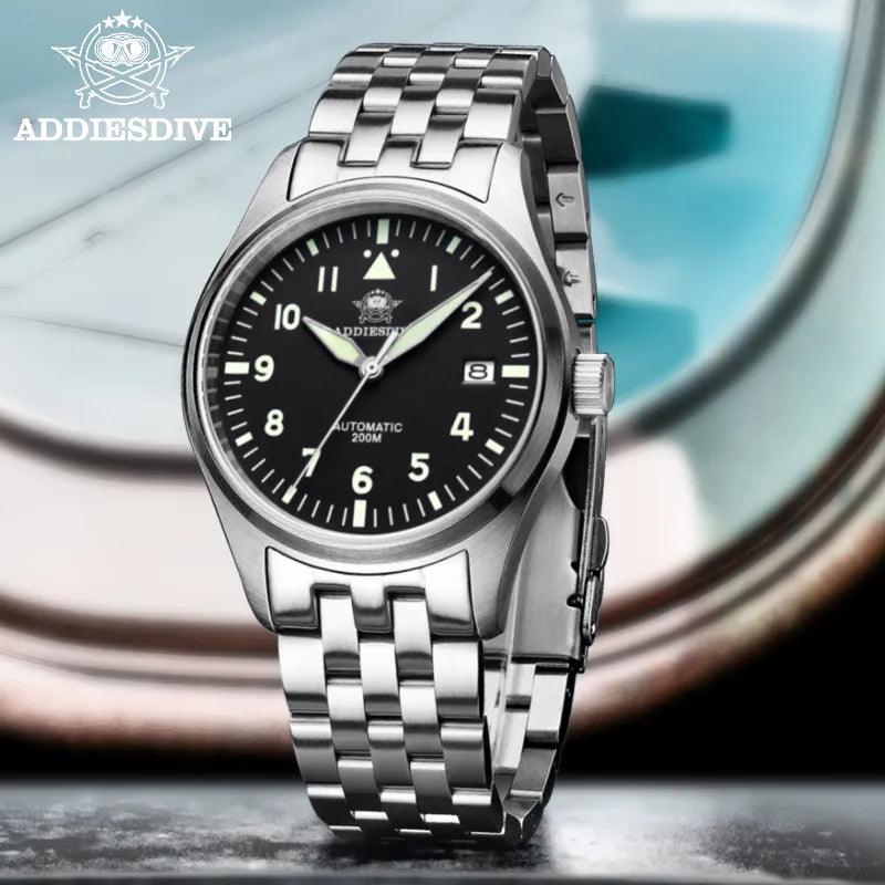 ADDIESDIVE Men's Luxury Automatic Mechanical Watch - Elegant Business Timepiece  ourlum.com   