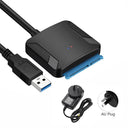 SATA to USB 3.0 Converter Cable: High-Speed Data Transfer  ourlum.com With AU Plug  