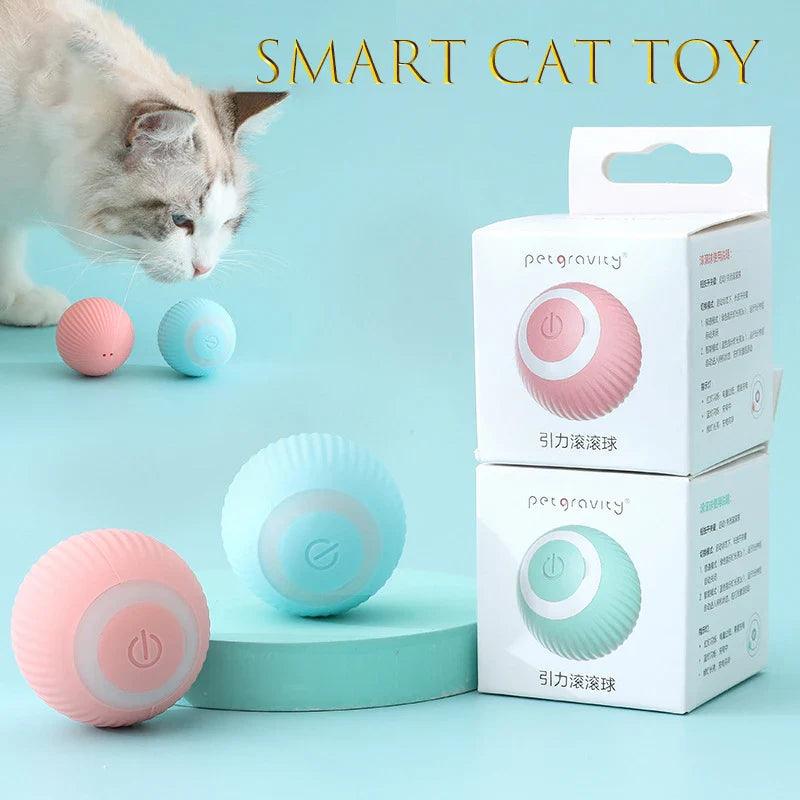 Interactive Electric Cat Toy - Self-Rolling Balls For Fun Training  ourlum.com   