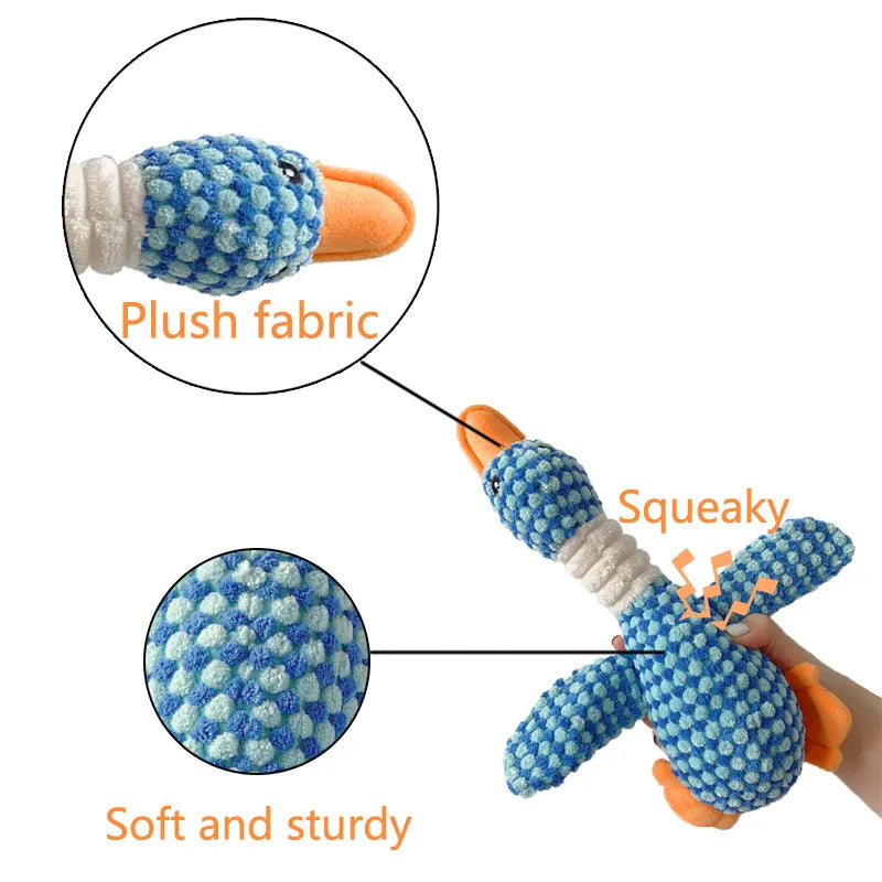 Duck Plush Toy: Interactive Squeaker for Dogs Teeth Cleaning & Fun  ourlum.com   