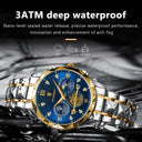 Luxury Waterproof Chronograph Watch for Men Stylish Timepiece