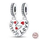 Charming Sterling Silver Red Heart Beads for Pandora Gifts