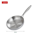 11-Inch Non-Stick 304 Stainless Steel Frying Pan Eco-Friendly Cookware