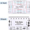 Guitar Steel String Gauge Ruler Guitar Radius Gauge Tools