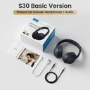 HAYLOU S30 Wireless Bluetooth 5.4 Headphones 80H Playtime