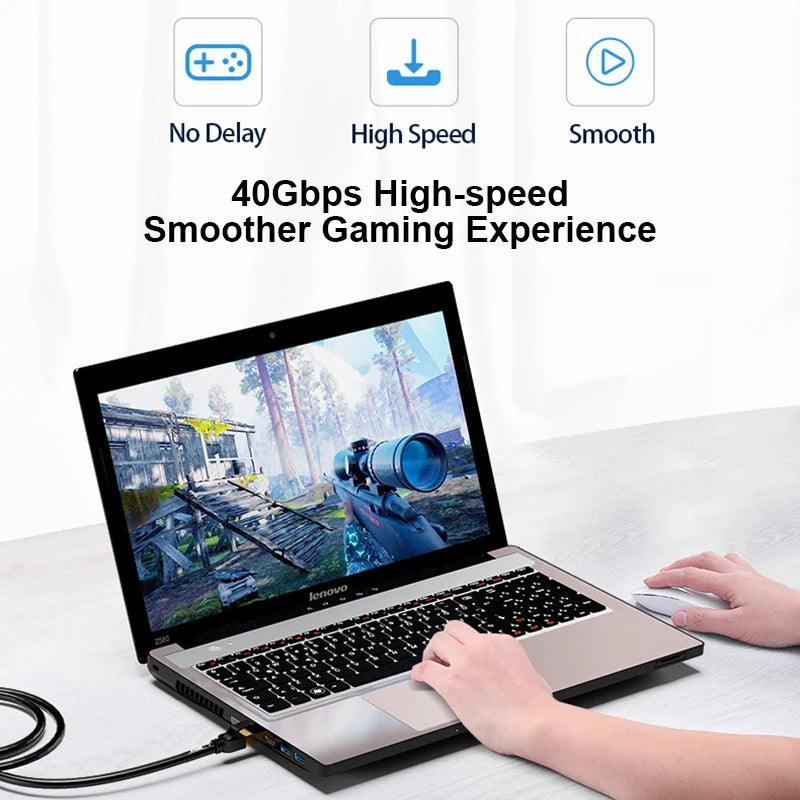 Ultimate Gaming Cat8 Ethernet Cable - Lightning-Fast 40Gbps Speed - 2000MHz Frequency - 30m Length - Enhanced Shielding  ourlum.com   