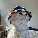 Cute Cat Dog Hat With Exposed Ears Summer Sun Hat