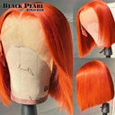 Vibrant Pink Blonde Bob Wig with Ginger Highlights Remy Hair