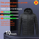 Heated Jacket USB Intelligent Dual Control 9-19 Zone Warm