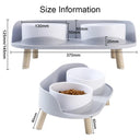 Adjustable Cat Double Bowls Feeder for Healthy Pet Eating  ourlum.com   