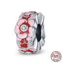 Charming Sterling Silver Red Heart Beads for Pandora Gifts