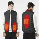 New 17 Heated Vest Jacket Fashion for Men Women Winter