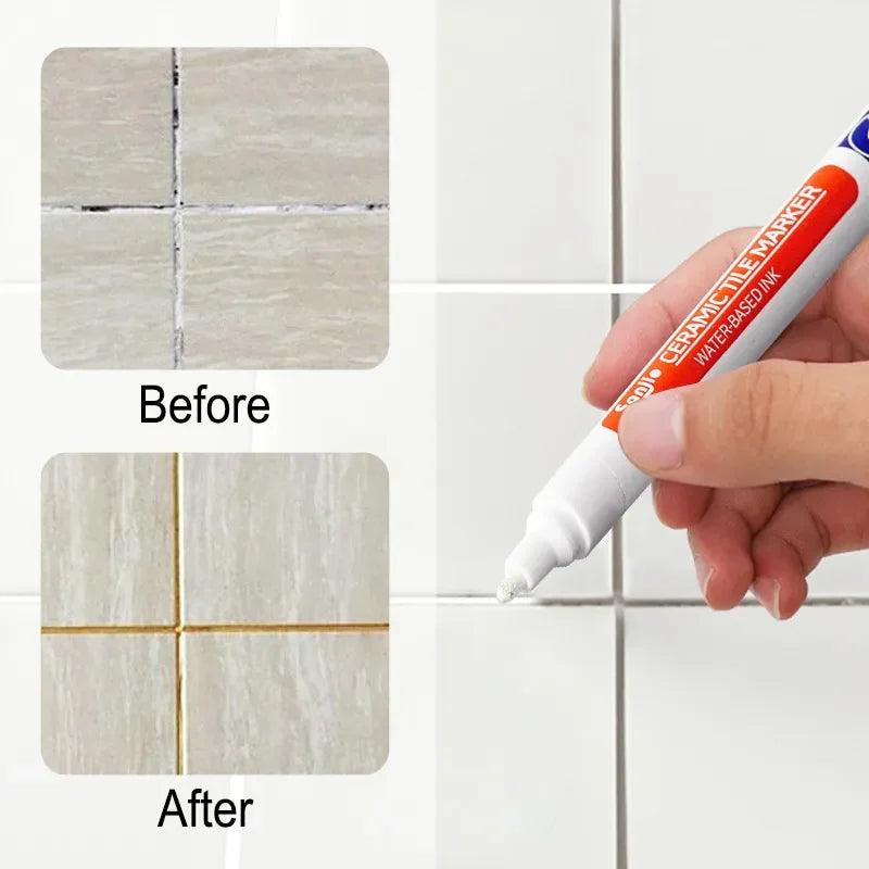 Waterproof Grout Pen Set for Tile Floor & Wall Seam Repair  ourlum.com   