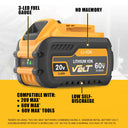 Replacement Li-ion Battery for Dewalt Flexvolt & 20V MAX Power Tools