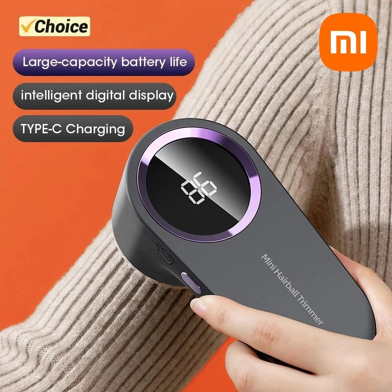 Xiaomi Portable Electric Lint Remover Led Display Rechargeable Clothe Fabric Shaver Three Levels Household Hair Ball Trimmer