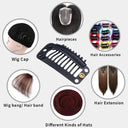 9-Teeth Metal Hair Clips for Effortless Styling Extensions