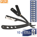 ZqZq Stainless Steel Straight Edge Razor Kit Precision Tool