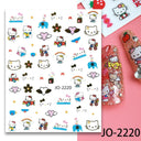 Adorable Cartoon Hello Kitty Nail Sticker Set for Nail Art