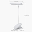 360° Flexible Clip-on Study Lamp: USB Rechargeable Desk Light  ourlum.com   