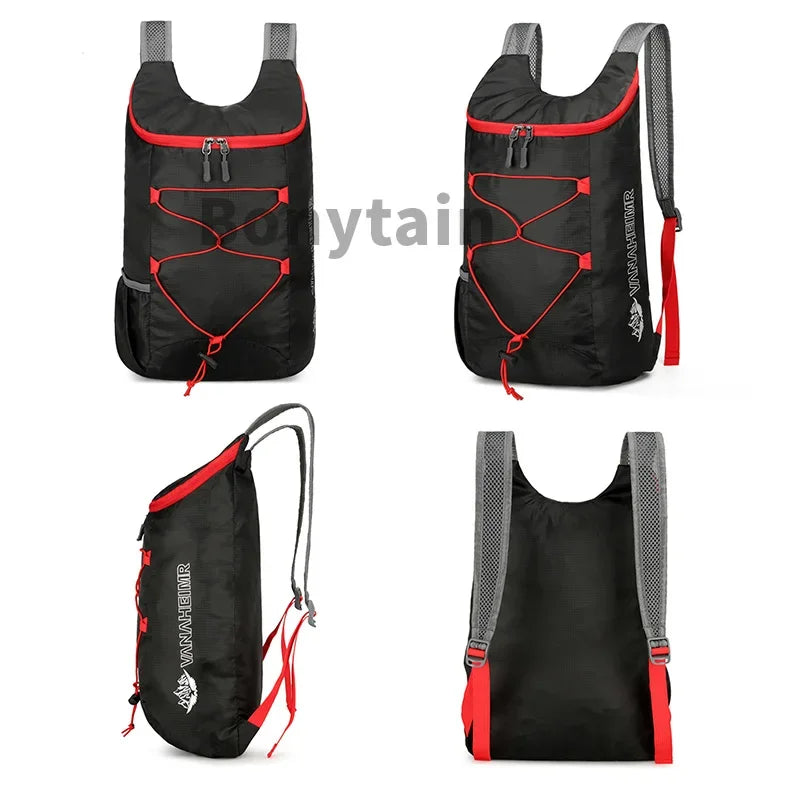 Outdoor Packable Backpack Large-capacity Foldable Camping Backpack Anti-splash Travel Hiking Daypack Sports Bag for Men Women  ourlum.com   