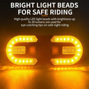 Wireless LED Bicycle Rear Light with Turn Signal Feature