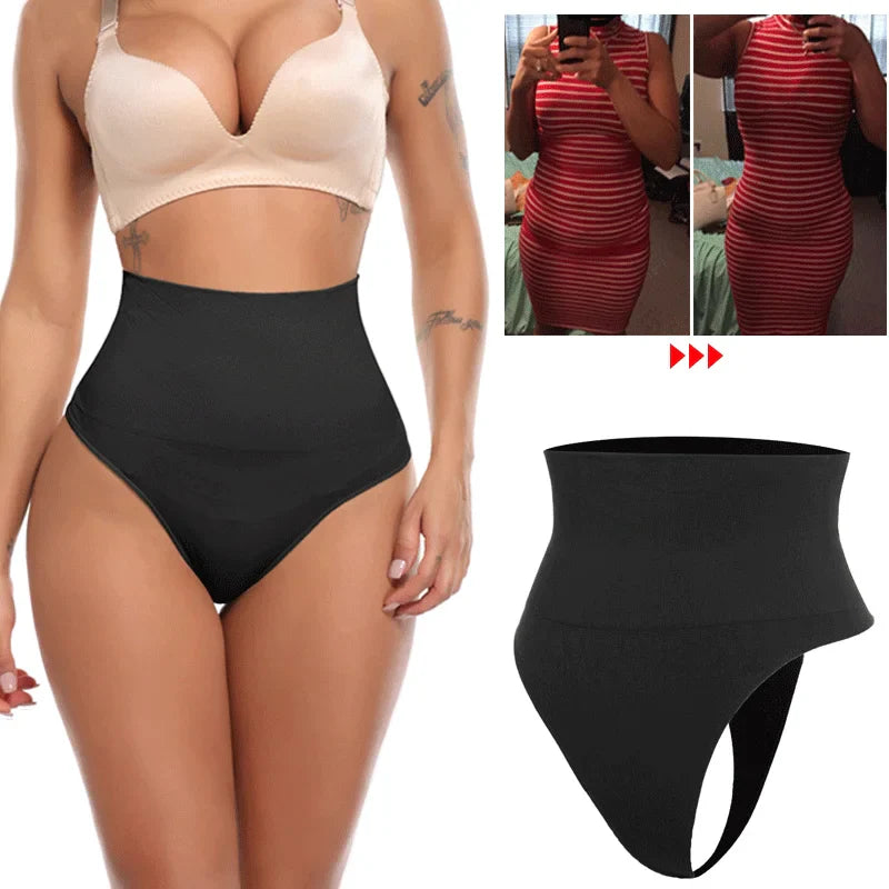 High Waist Thong Shaper for Tummy Control, Butt Lift, and Seamless Comfort